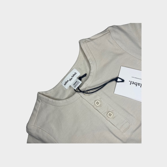 Miles The Label Brown Tone Color Block Knit Henly Organic Top - Picture 3 of 4